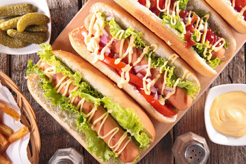 Wall Mural - hot dog