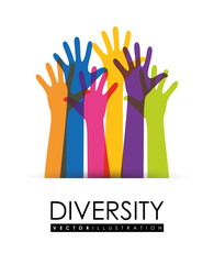 Canvas Print - Diversity people design, vector illustration eps 10.