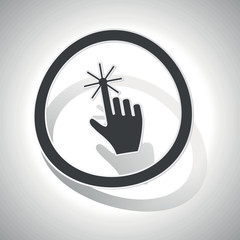 Poster - Curved touch sign icon
