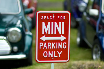 Wall Mural - Mini Cooper's Parking