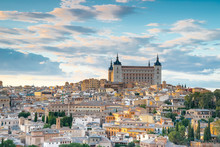 Toledo, Spain Town City View At The Alcazar