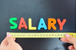 Measure salary concept in a business, company or economy