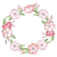 Wall Mural - flower wreath