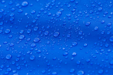  Raindrops on blue tent