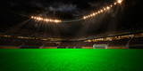 Fototapeta Sport - Evening stadium arena soccer field