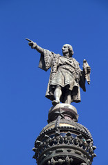 Wall Mural - Columbus Monument in Barcelona, Spain