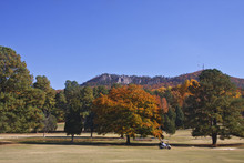 Crowders Mountain Golf Course In North Carolina During The Fall