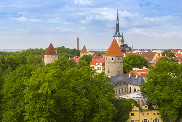 Wall Mural - View of Tallinn from Patkuli viewing platform, Estonia