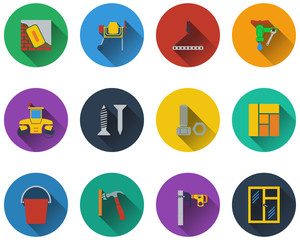 Sticker - Set of construction icons