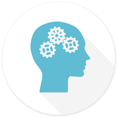 Poster - head flat design modern icon