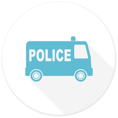 Poster - police flat design modern icon