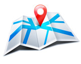 Fototapeta  - GPS Navigation & Map 
