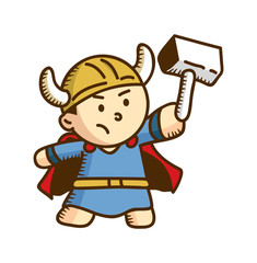 cute viking cartoon