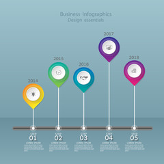 Infographic design template and marketing icons, Business concep