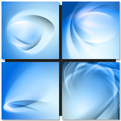 Poster - Abstrakt blue background