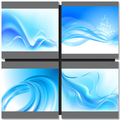 Wall Mural - Abstrakt blue background