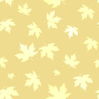 yellow pattern background maple leaf