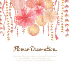 Flower Decoration Background