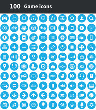 Game 100 Icons Universal Set