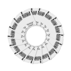 Poster - Ticket for parking area on white background