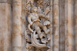 The famous astronaut carved in stone in the Salamanca Cathedral Facade. The sculpture was added during renovations in 1992.