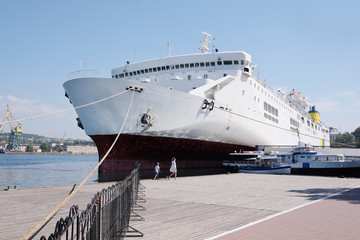 Poster - The image of a passenger ship