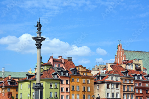 Fototapeta na szkło Warszawa, stare miasto