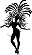 © Kazakova Maryia - silhouette of samba dancer
