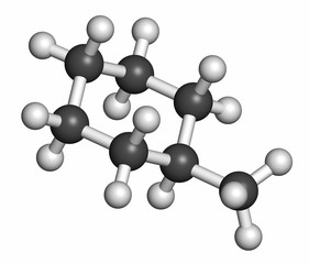 Poster - Methylcyclohexane solvent molecule. 