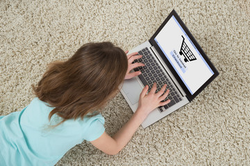 Girl Doing Online Shopping