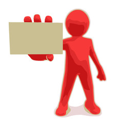 Poster - Man with letter