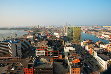 Wall Mural - View over Antwerp city, Belgium