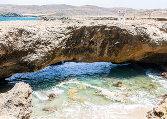 Sticker - Water Flowing Under Natural Bridge