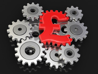 Poster - Cogwheel pound (clipping path included)