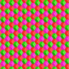 Canvas Print - squares, colored background