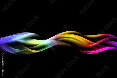 Naklejka na szybę abstract color fire wave background