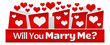 © ileezhun - Will You Marry Me Red Hearts On Top