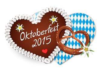 Lebkuchenherz und Brezn - Oktoberfest 2015