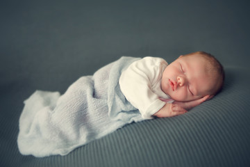 sleeping newborn baby