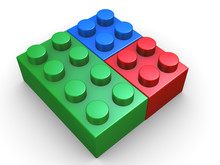 3d Rgb Toy Lego