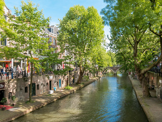 Wall Mural - Oudegracht canal in Utrecht, Netherlands