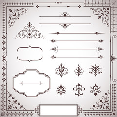 Canvas Print - ornament set