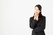 © taka - asian businesswoman on white background