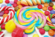 Mixed Colorful Candies Close Up