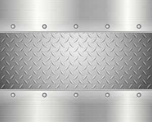 Wall Mural - diamond plate background