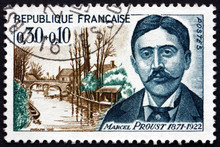 Postage Stamp France 1966 Marcel Proust, French Novelist