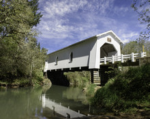Covered Bridge Over Crabtree Creek, Linn County Oregon