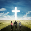 © Creativa Images - Entrepreneurs on the road with a cross