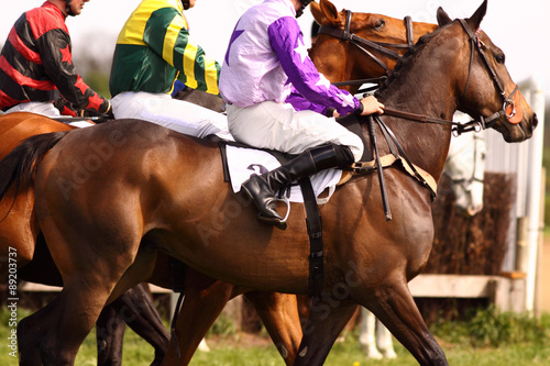 Cuadros en Lienzo Pilotos de carreras de caballos