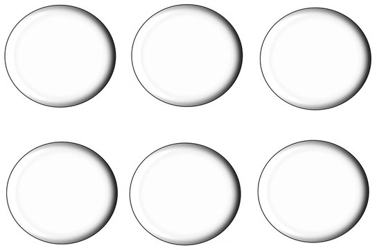 Satz runde Schaltflächen,
